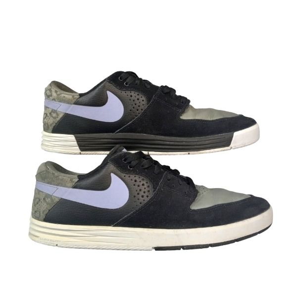 Rare Nike SB Paul Rodriguez 7 Lunarlorn Black Iron Purple Men's Sz 10.5 - Picture 2 of 10